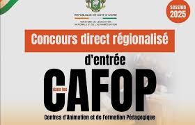 CAFOP 2026 : 7 000 postes ouverts pour le recrutement des instituteurs adjoints en Côte d’Ivoire