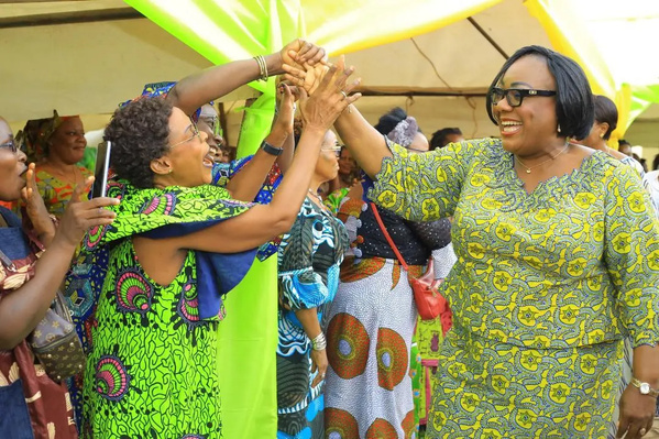 La ministre Anne Désirée Ouloto. La ministre Anne Désirée Ouloto.
