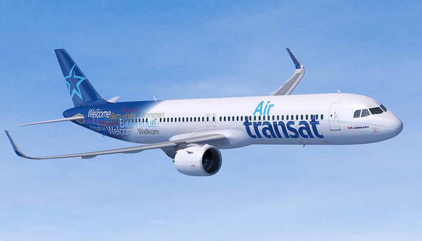 Un appareil de Air Transat . Un appareil de Air Transat .