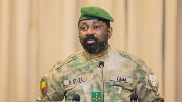 Assimi Goita, chef de la junte du Mali.