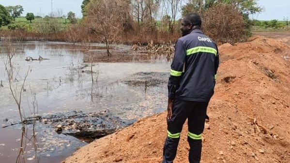 Un agent du CIAPOL sur les lieux.
