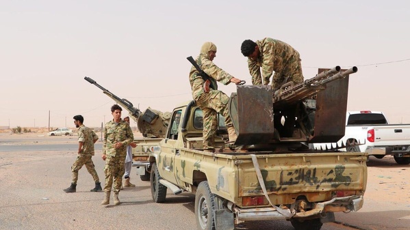 Des combattants libyens.
