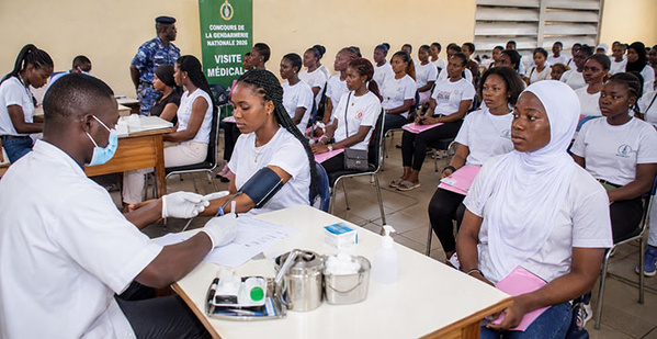 Les visites médicales débutent le 26 mai à l’École de gendarmerie d’Abidjan Les visites médicales débutent le 26 mai à l’École de gendarmerie d’Abidjan