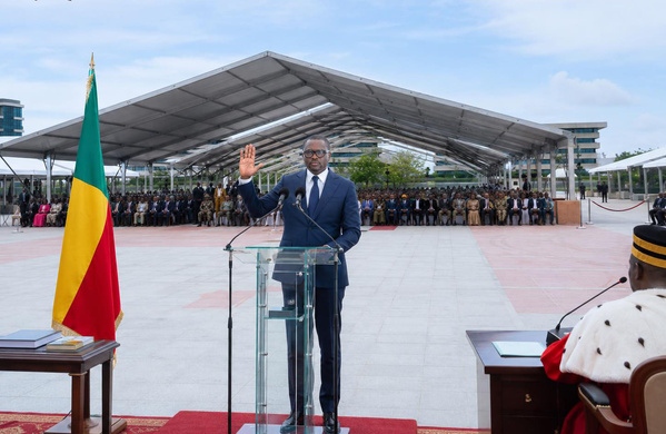 Romuald Wadagni prête serment à Cotonou et devient officiellement président du Bénin.
