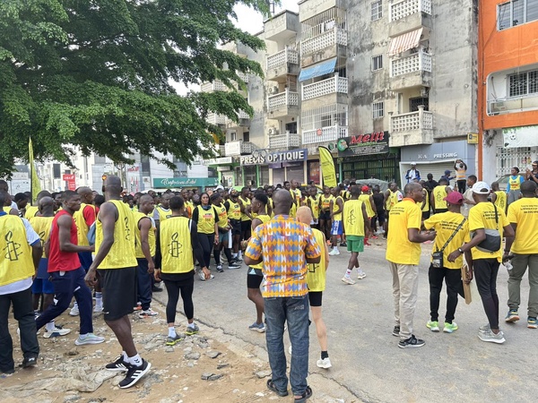 Abidjan : Amnesty International Côte d’Ivoire célèbre ses 65 ans avec un cross inclusif