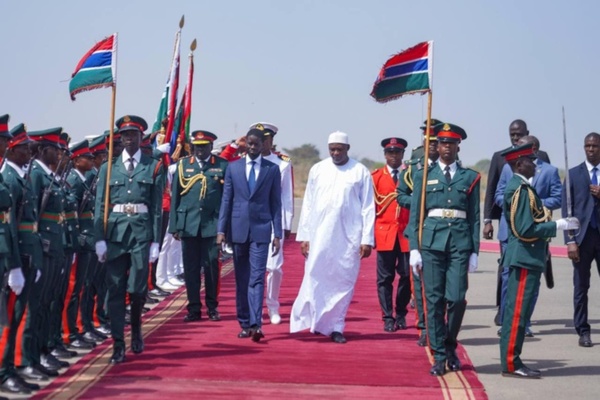 Les président Adama Barrow (Gambie) et Diomaye Fae (Senegal).