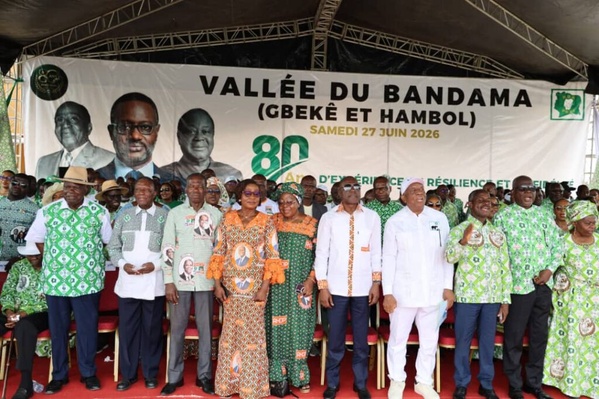 Une cérémonie marquée par la présence du maire de Bouaké, le ministre Amadou Koné. Une cérémonie marquée par la présence du maire de Bouaké, le ministre Amadou Koné.