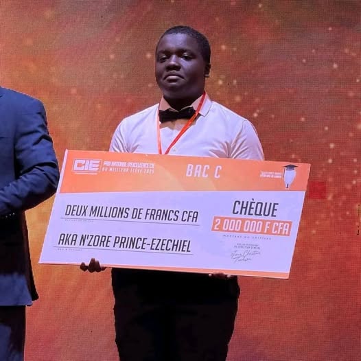 AKA N’Zoré Prince Ezechiel, 1er national au BAC C 2025 !