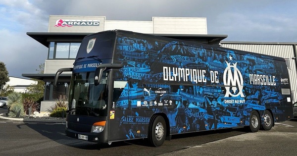 Le bus de l'Olympique de Marseille Le bus de l'Olympique de Marseille