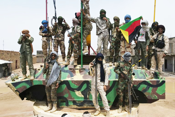 Des combattants de l'AZWAD