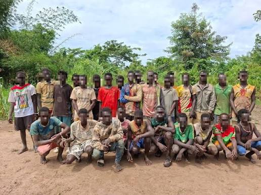 Orpaillage illégal à Saïoua : 35 individus dont 31 Burkinabè, 2 Ivoiriens et 2 Togolais interpellés à Yaokro