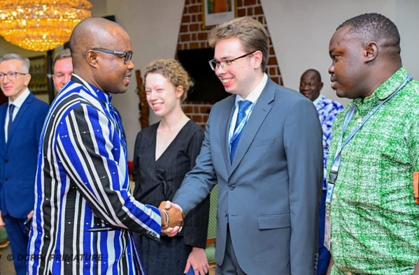 ‎Le Camarade Premier ministre, Chef du Gouvernement, Rimtalba Jean Emmanuel Ouédraogo, représentant le Président du Faso, Chef de l’État, le Camarade Capitaine Ibrahim Traoré