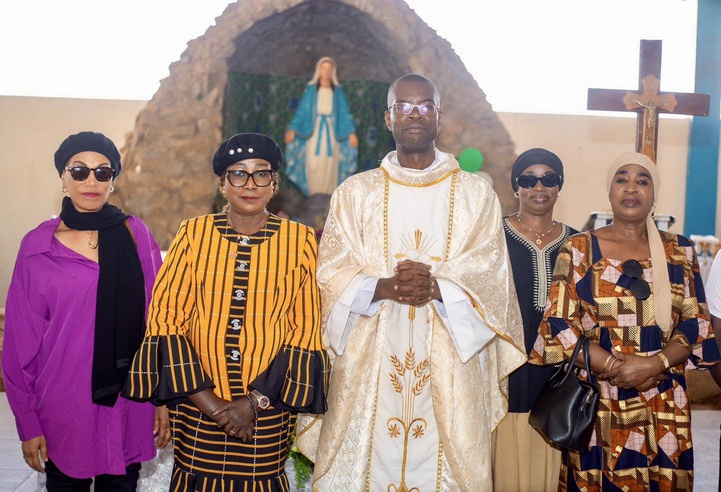 Le maire de Séguéla, Dr Bamba Maferima présente à la messe pascale