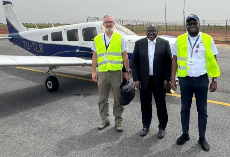 A bord d’un aéronef de type Piper 32, le ciel du Nord de la Côte d’Ivoire s’est mué en un théâtre d’émotions pour les promoteurs du vol découverte de l’ACS.
