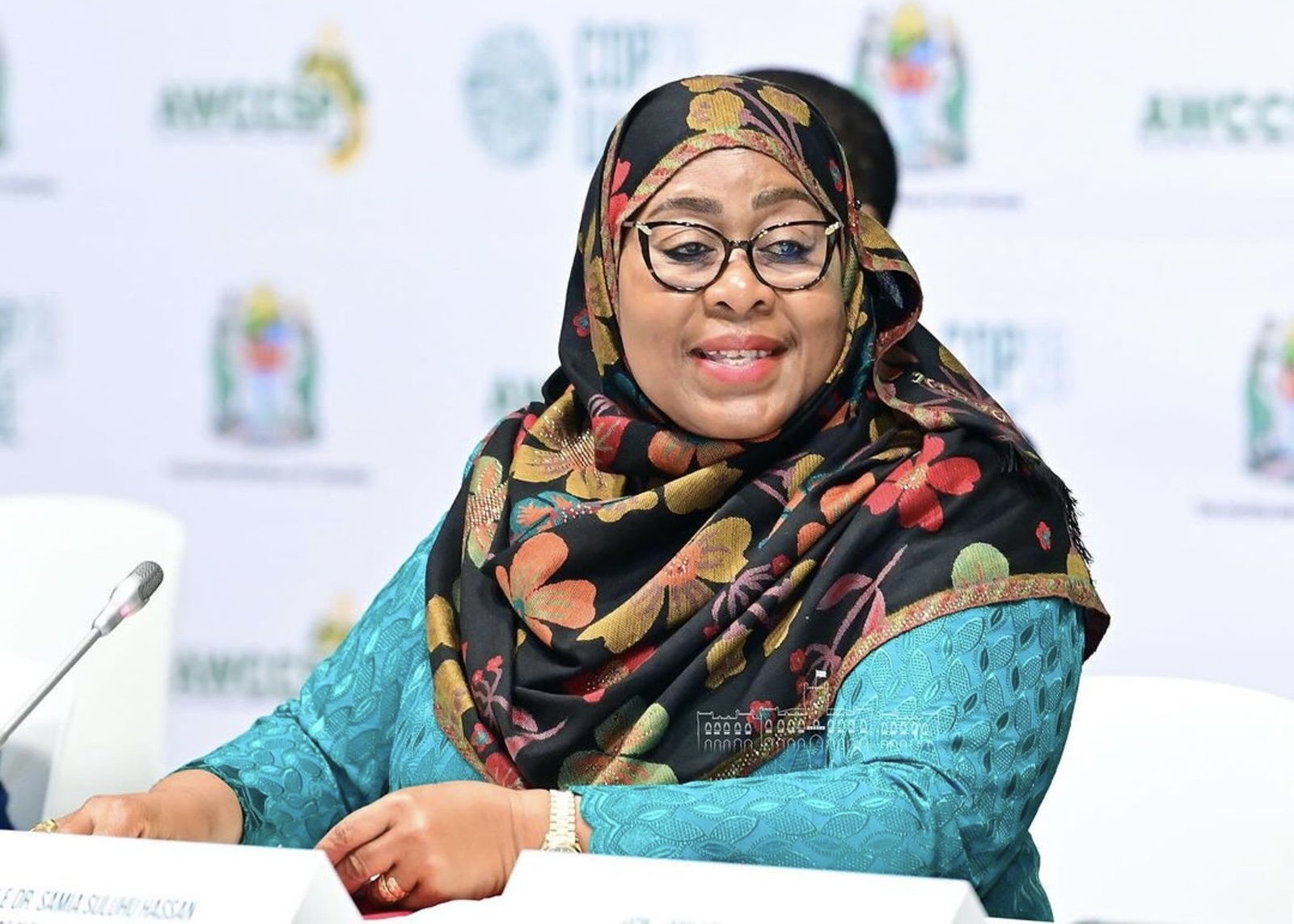 SEM Samia Suluhu Hassan, Présidente de la Tanzanie.