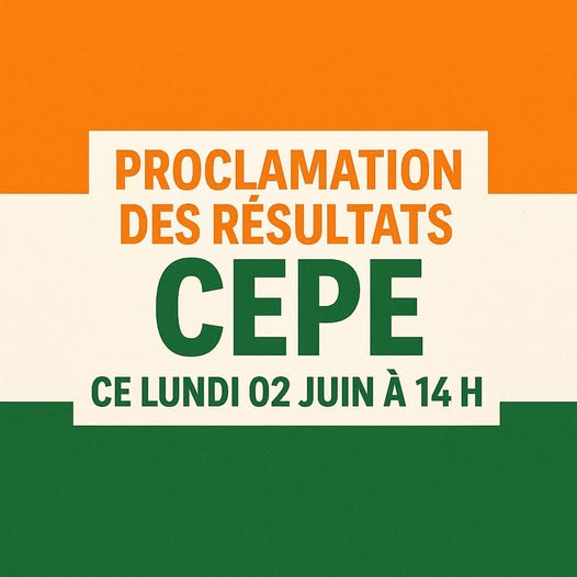 CEPE 2026 en Côte d’Ivoire : épreuves écrites le 18 mai, résultats le 1er juin à 14h