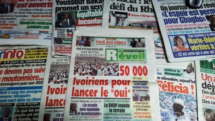 La presse ivoirienne agonise.