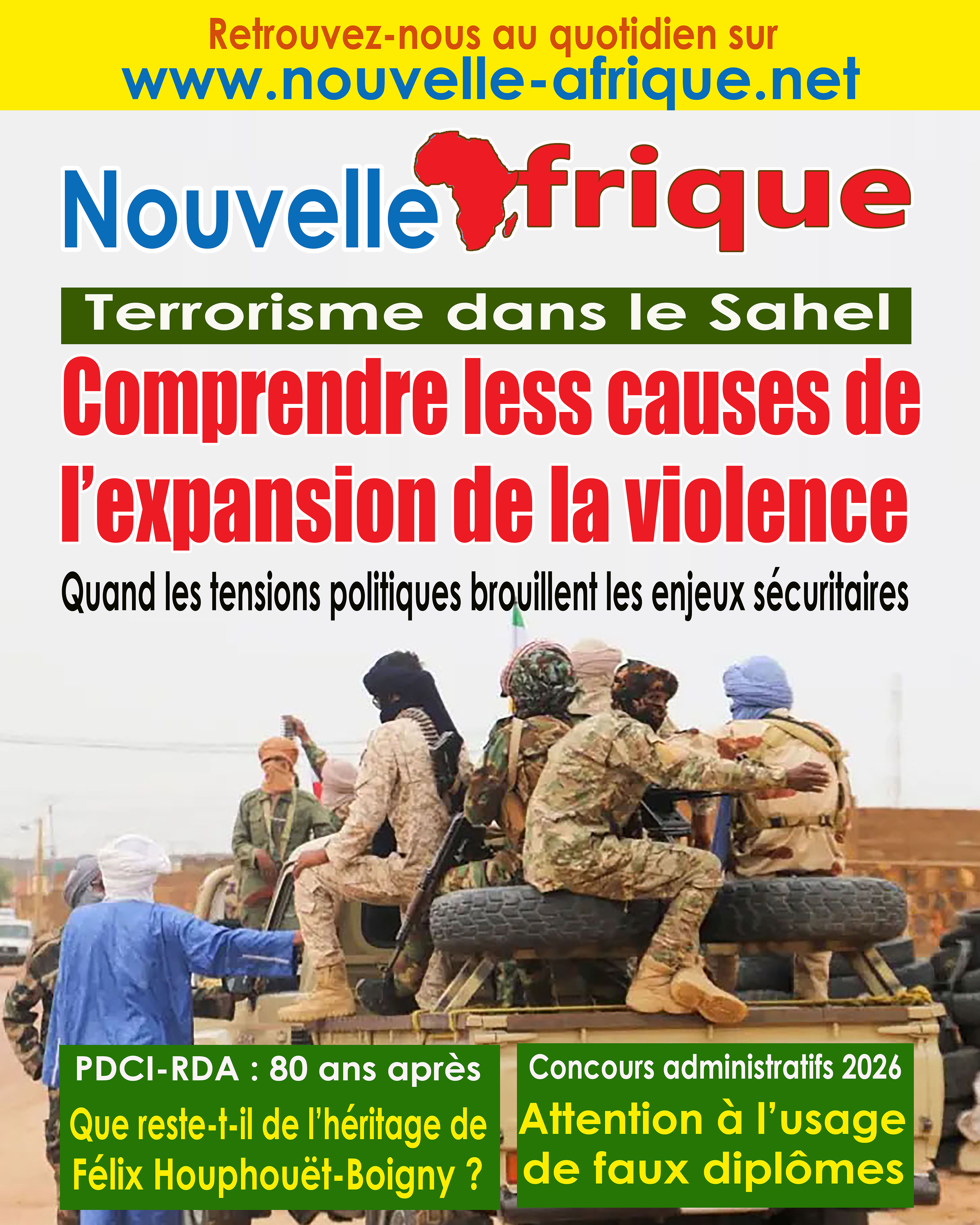 Le magazine Nouvelle Afrique en version PDF  sur www.pressecotedivoire.ci