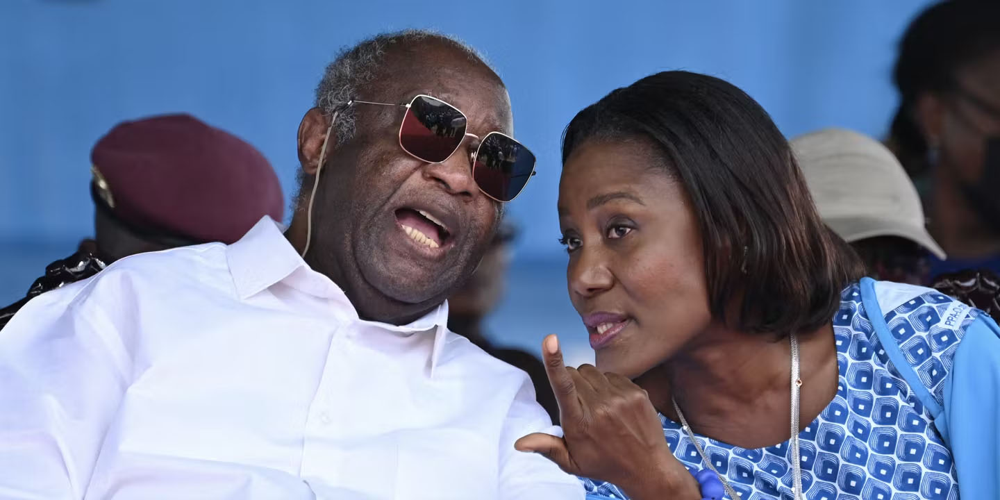 Nady Bamba et Laurent Gbagbo.