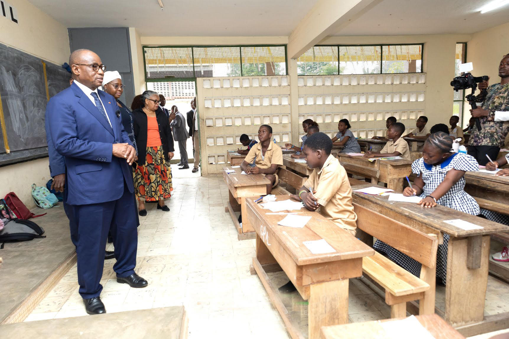 Le ministre de l’Éducation nationale, de l’Alphabétisation et de l’Enseignement technique, N'Guessan Koffi.