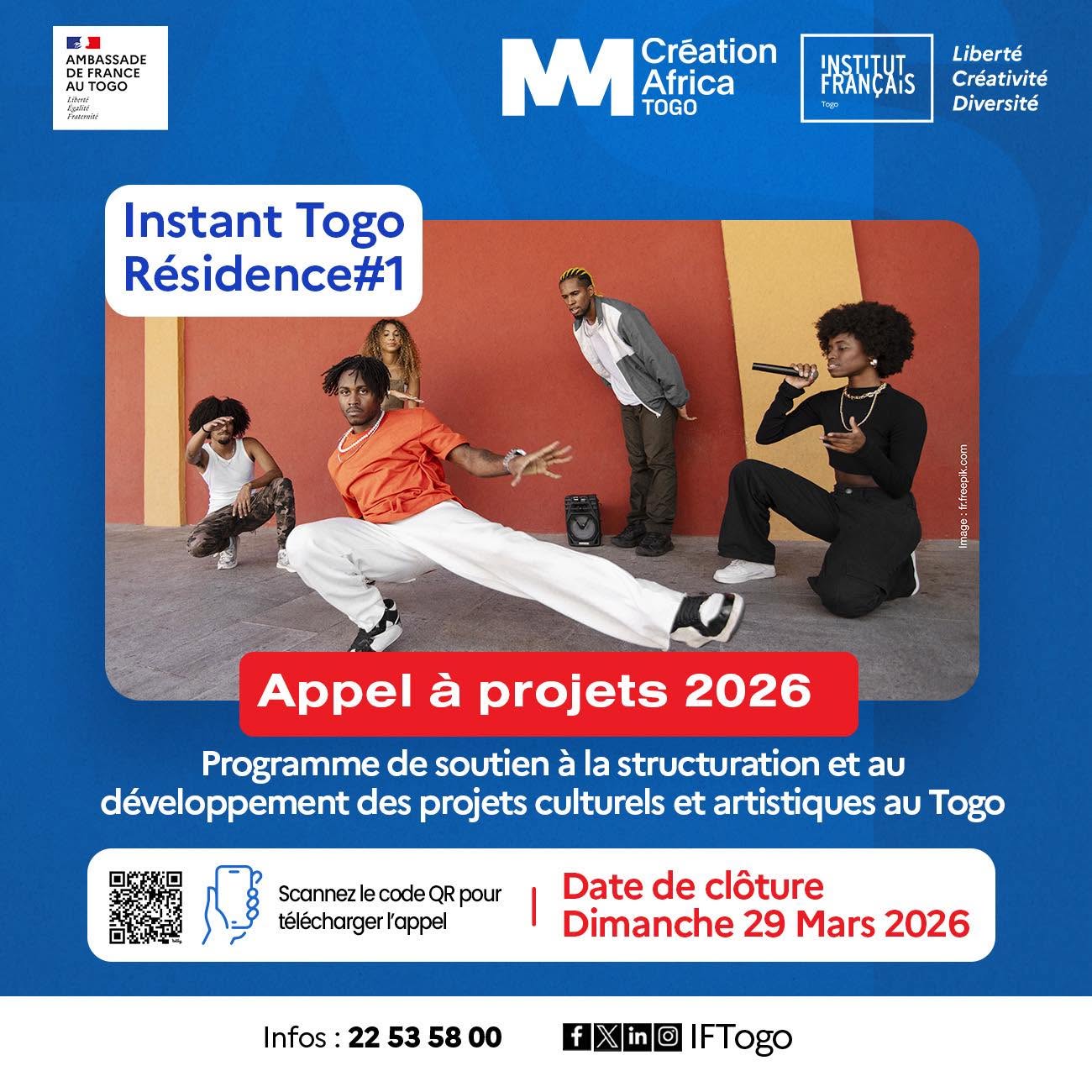 Appel à Projet : Togo, l’Institut français lance « Instant Togo Résidence » pour dynamiser la création artistique