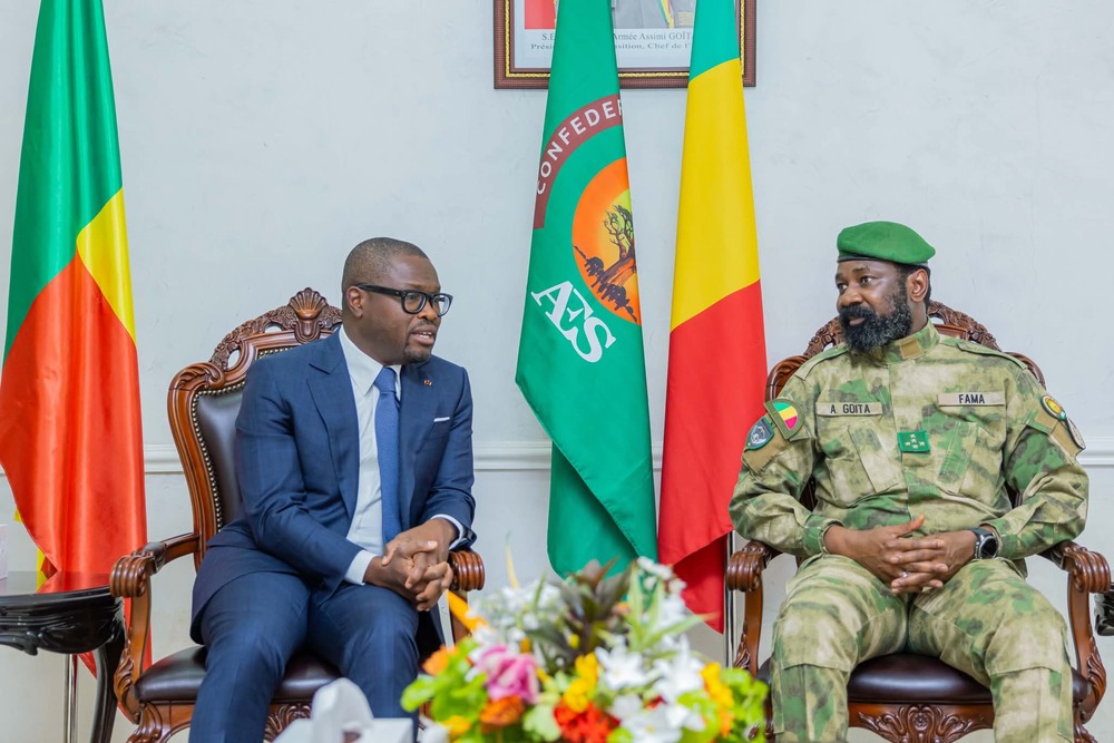Romuald Wadagni a été reçu par Assimi Goïta à Bamako.