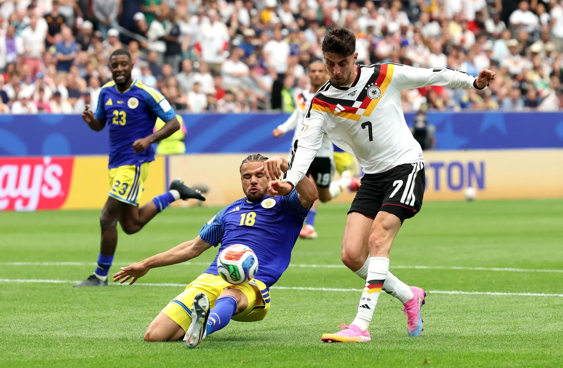 Houston, 14 juin 2026 — L’Allemagne s’impose largement face à Curaçao (7-1) et confirme sa puissance offensive dès son entrée en Coupe du monde.