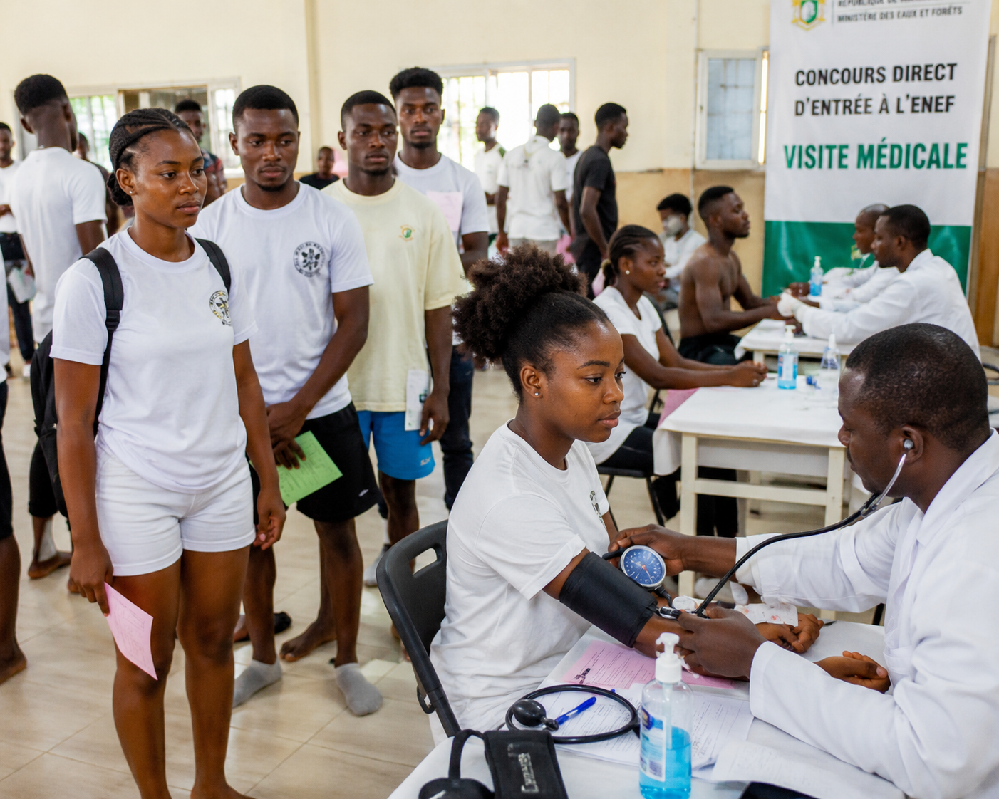 Le paiement des frais donne droit à la visite médicale.