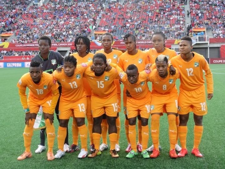 L'équipne nationale de Côte d'Ivoire.