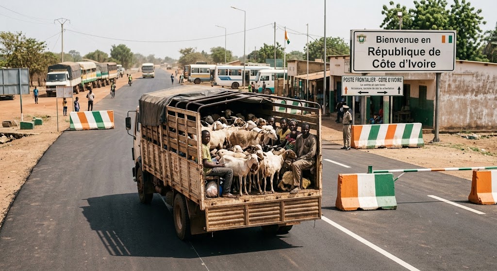À Bouaké, 14 voyageurs burkinabè avaient été découverts en juin 2020, dissimulés parmi des moutons dans un camion de bétail.