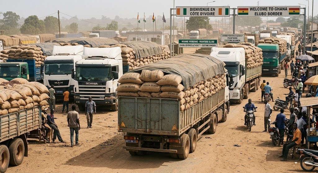 Face à la fuite du cacao vers le Ghana, la Côte d’Ivoire renforce les contrôles aux frontières.