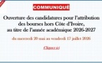 Bourses d’études à l’étranger 2026-2027 : les inscriptions ouvertes pour l’enseignement technique