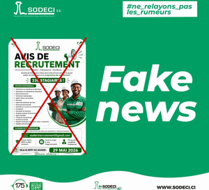 Faux recrutement SODECI : une arnaque en ligne déjouée par l’entreprise