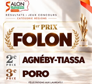 Salon des Collectivités territoriales : Tiassalé et le Folon sacrés champions