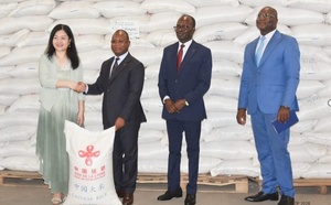 Sécurité alimentaire : la Chine renforce son soutien au Togo avec 2525 tonnes de riz