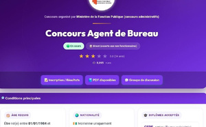 Concours administratifs 2026 : fin des inscriptions le 30 avril, voici le lien pour s’inscrire