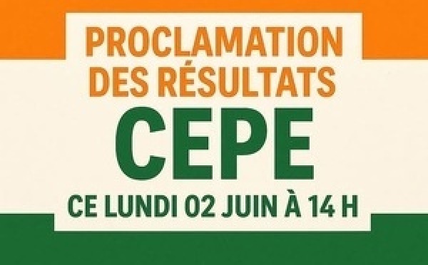 CEPE 2026 en Côte d’Ivoire : épreuves écrites le 18 mai, résultats le 1er juin à 14h