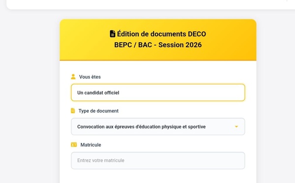 Retrait des convocations CEPE, BEPC et BAC 2026 : rappel des liens officiels pour les téléchargements