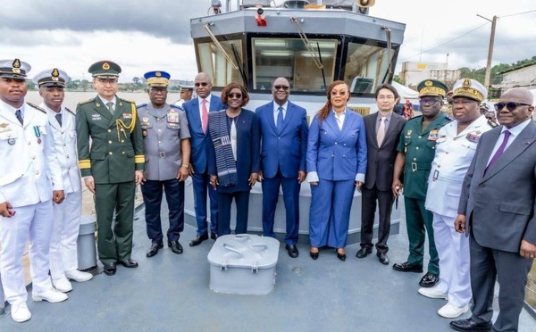 Côte d’Ivoire : Mariatou Koné marraine du patrouilleur « Capitaine de Vaisseau Blamassi »