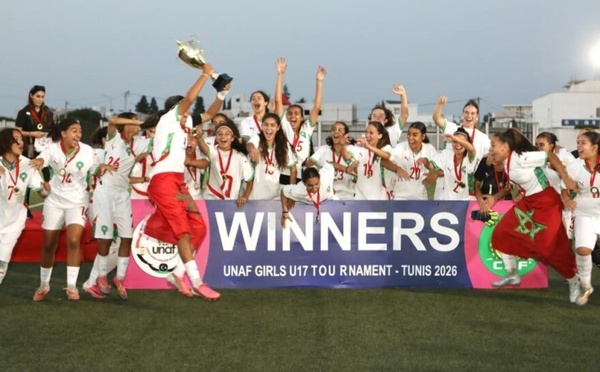 Les Lioncelles de l'Atlas sacrées championnes du tournoi UNAF U17