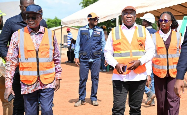 Routes Nassian-Yaga-Kotouba et Téhini-Bouna : Jean-Claude Kouassi aux côtés du ministre Hien Yacouba Sié pour suivre l’avancement des chantiers