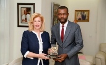 Travail des enfants : primé à la Nuit Ebony, Elvis Gouza reçu par Dominique Ouattara